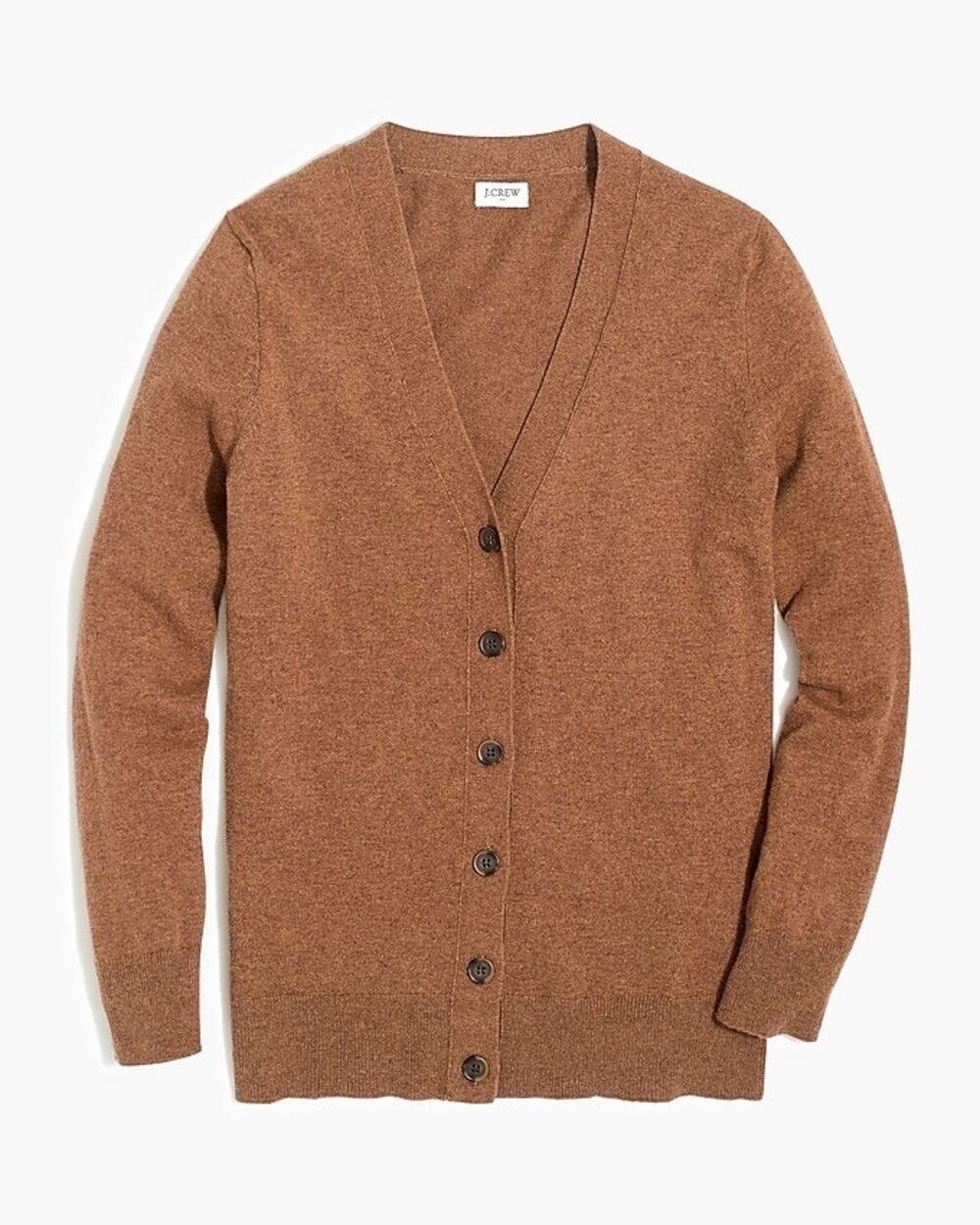 J. Crew Factory Brown V Neck Button Front Cardigan Sweater - XS
